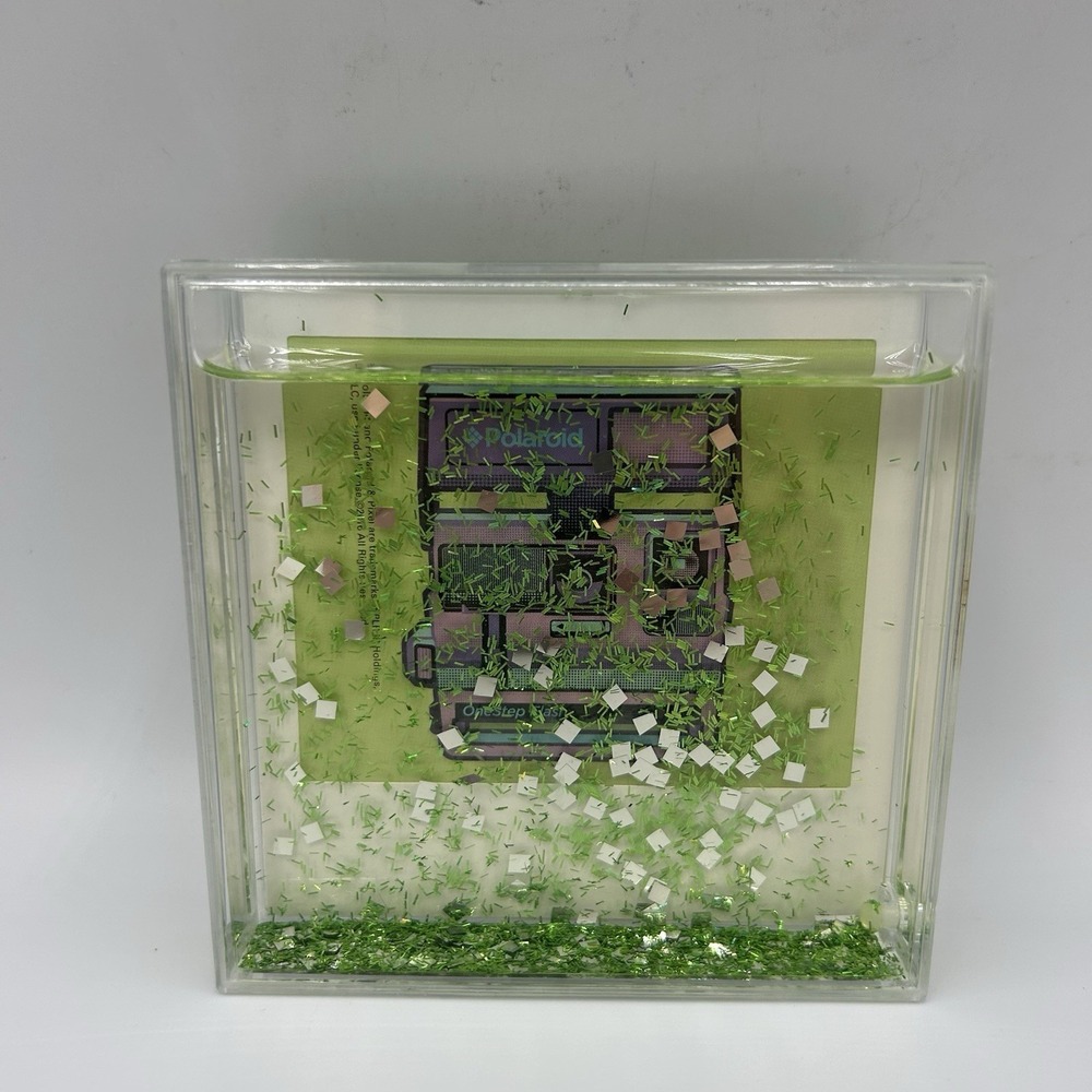 Polaroid Glitter Paper Weight‎ Collectible 2016